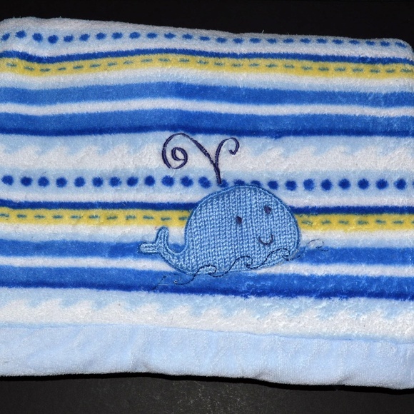 Koala Kids Bedding Koala Baby Blue Stripe Whale Blanket Soft Plush Poshmark